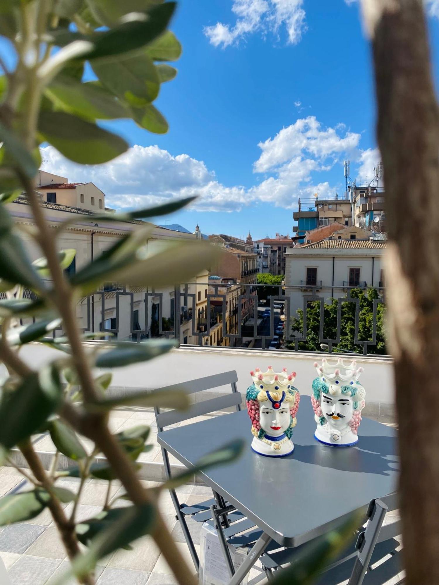 Attico Belvedere Palermo Bagian luar foto